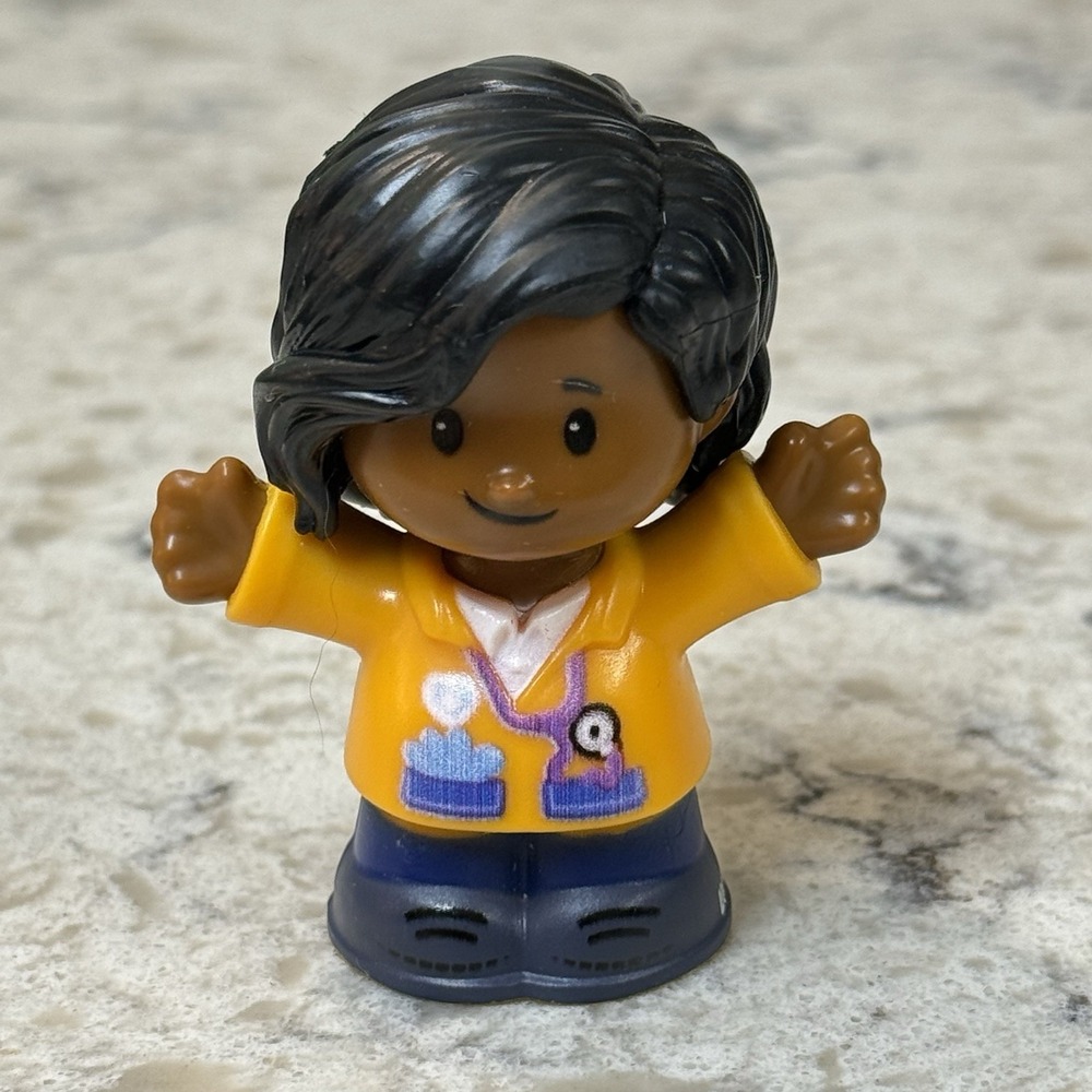 Fisher Price Little People Female Doctor Nurse EMT Stethoscope Medical 2020 2022